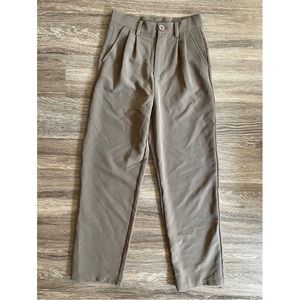 Tan Straight Leg Trouser